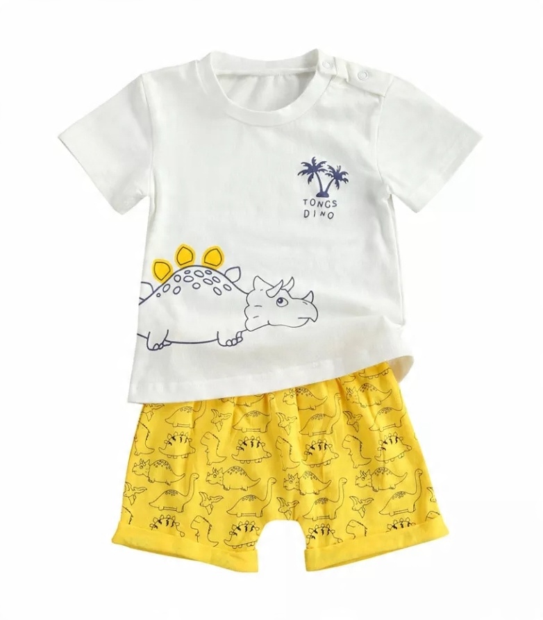 

Komplet lato krótkie spodenki bluzka t-shirt 80 86