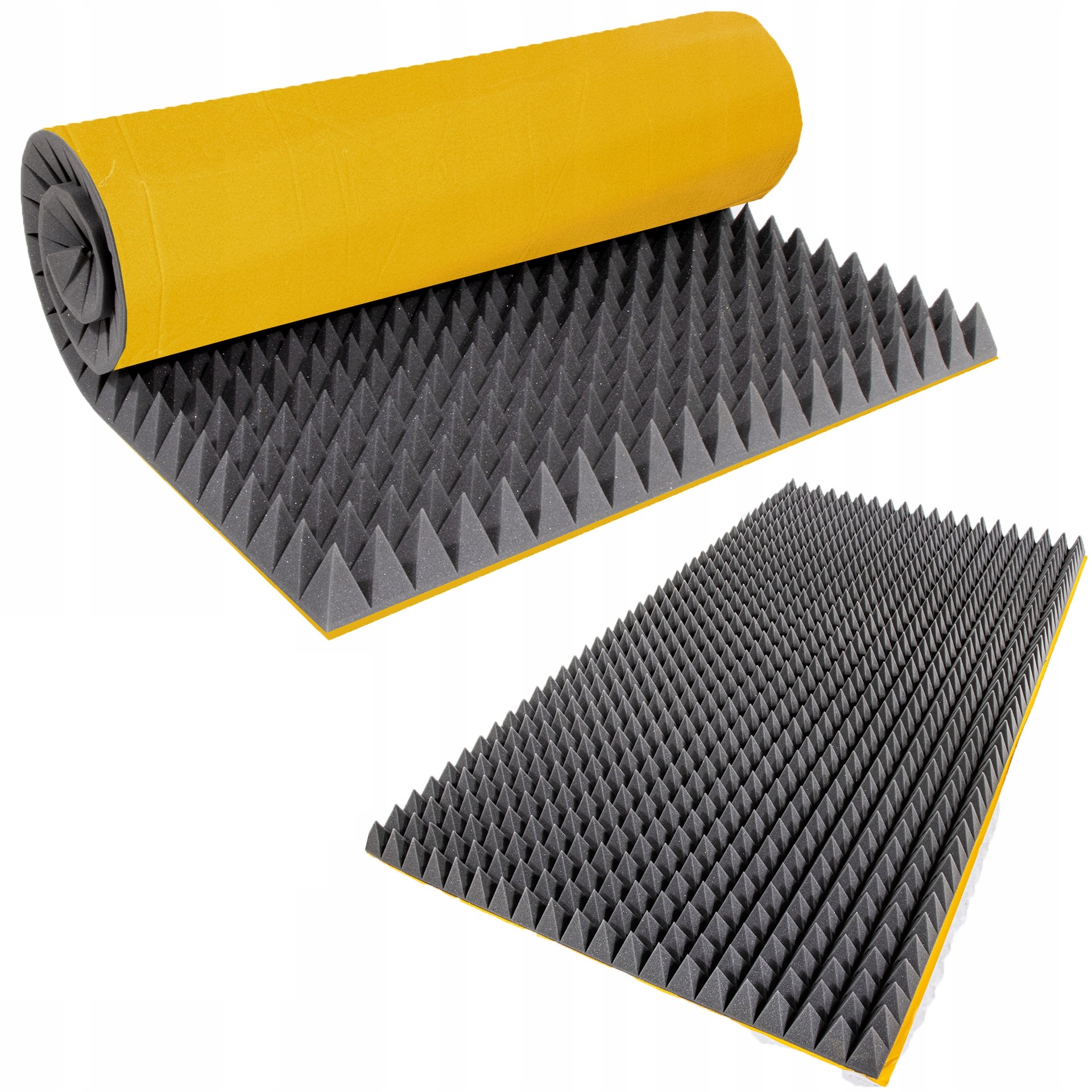 Samolepicí akustická pěna Pyramida 8 cm – ideální pro studium