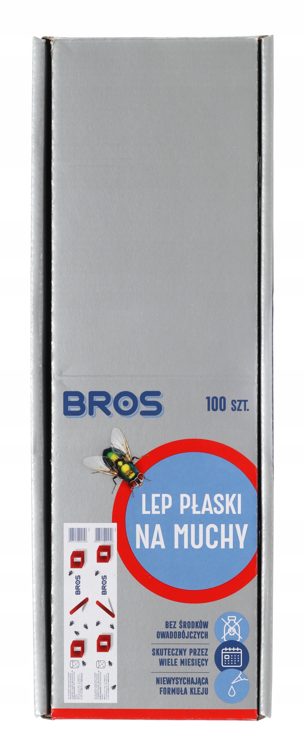 

Lep na muchy płaski pułapka lepowa 100szt Bros