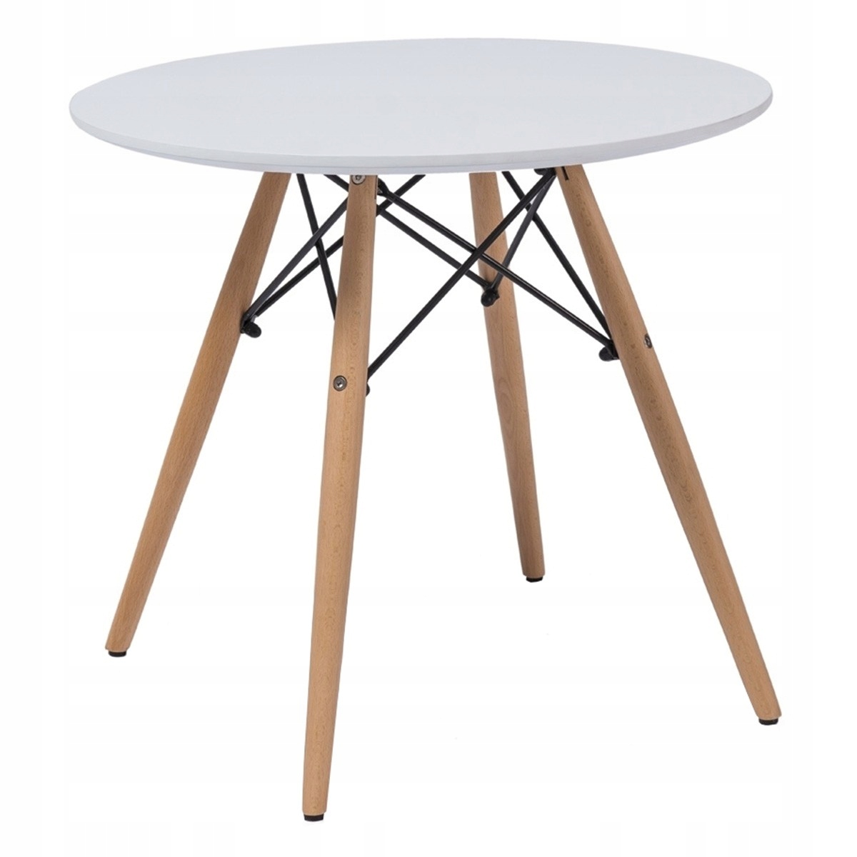 Zestaw stół DSW 60 biały 4 białe krzesła Milano Marka BM Design