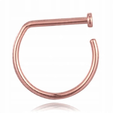 

Kolczyk Do Nosa Rose Gold D-ring 0,8/8 Tytan