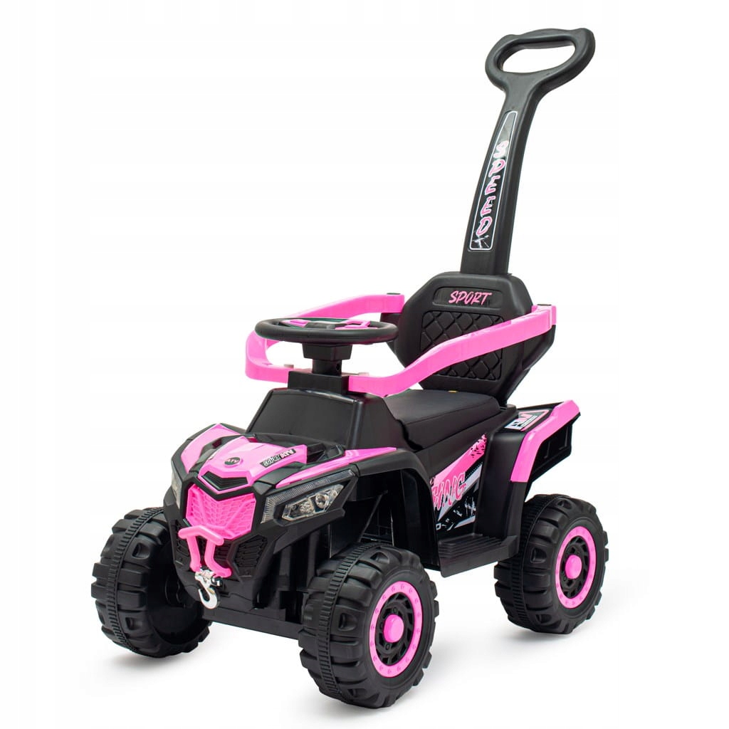 Babymix Ruggy Jeździk elektryczny Baby Mix pojazd quad pchacz Baby Pink