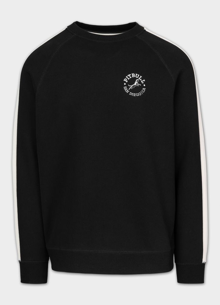 Pánská Mikina Pitbull San Diego Ca Regular Střih Crewneck Lampasy