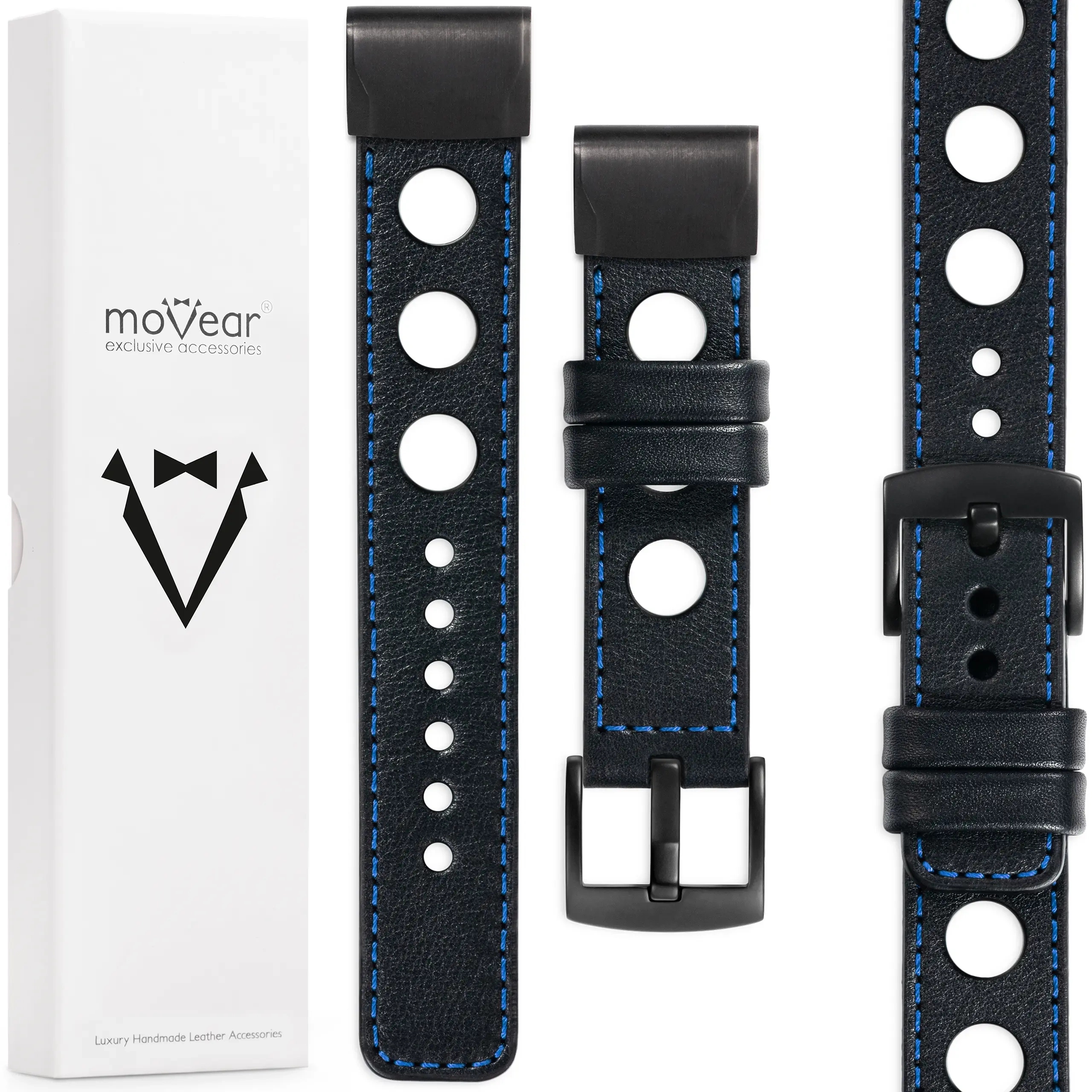 Pasek do Garmin Fenix 8s 7s 6s 5s QuickFit 20mm skórzany premium Movear