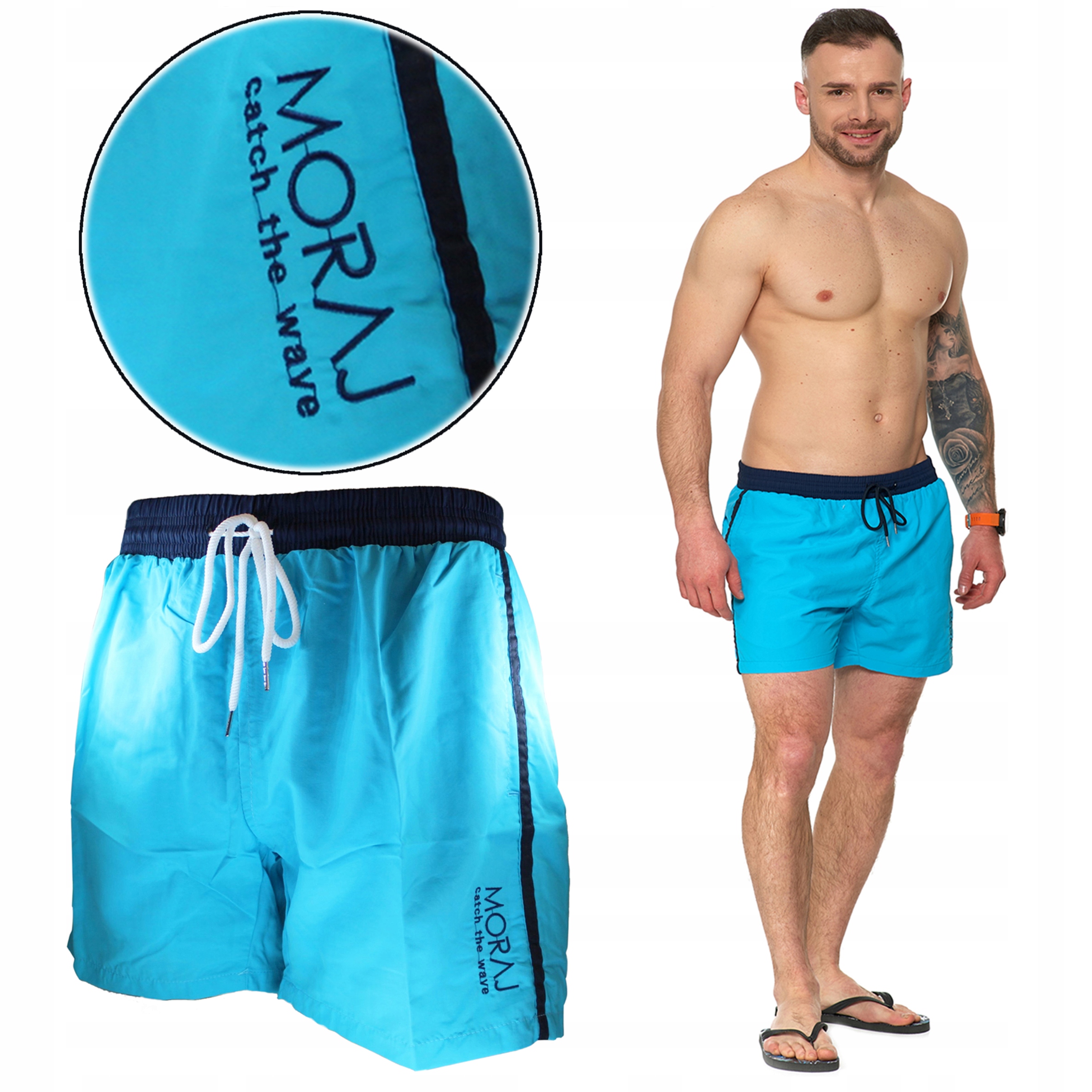 

Szorty kąpielowe plażowe Moraj 008 Turkus L