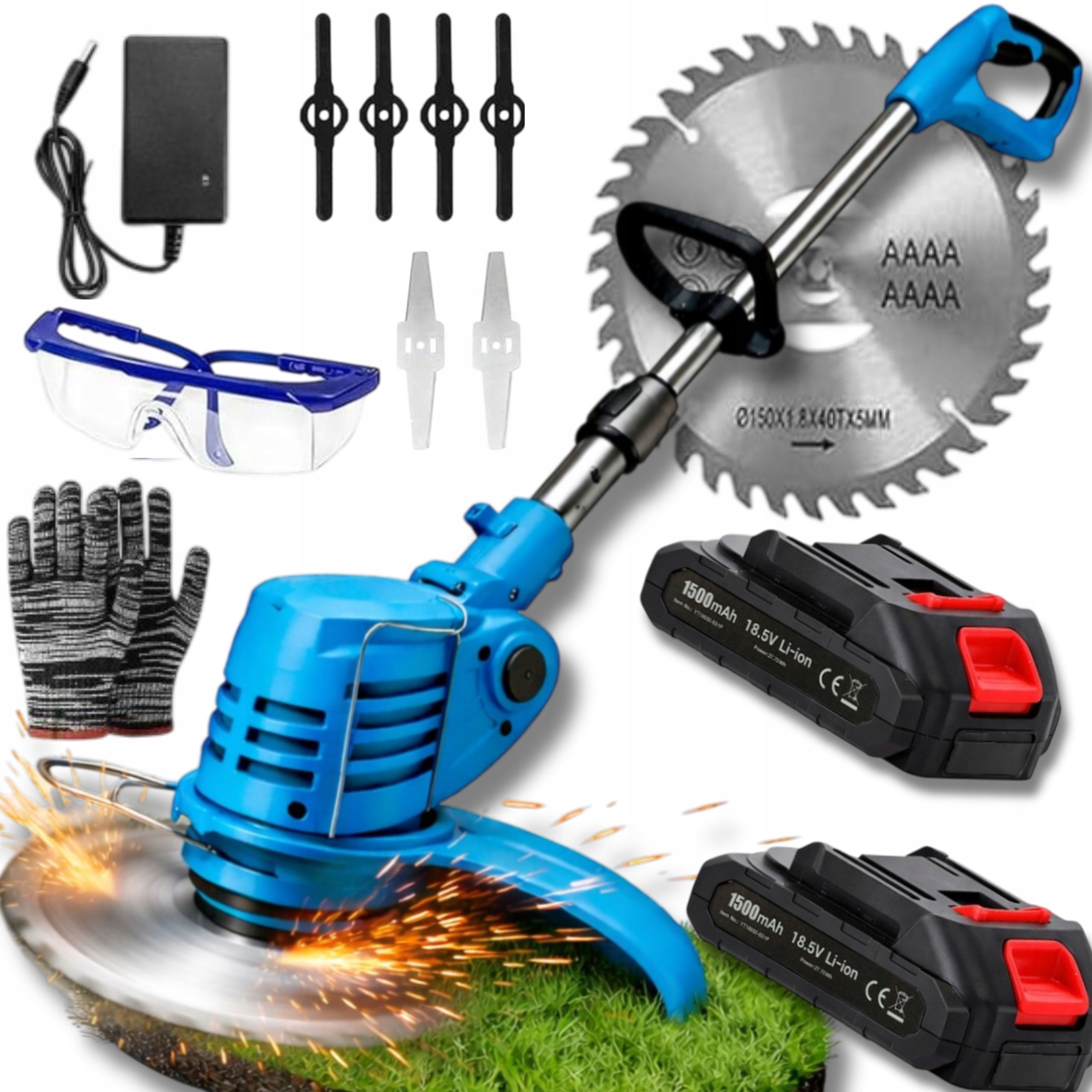 Akumulátorový Vyžínač Na Trávy Kosa Bezdrátový Výkonný Vyžínač