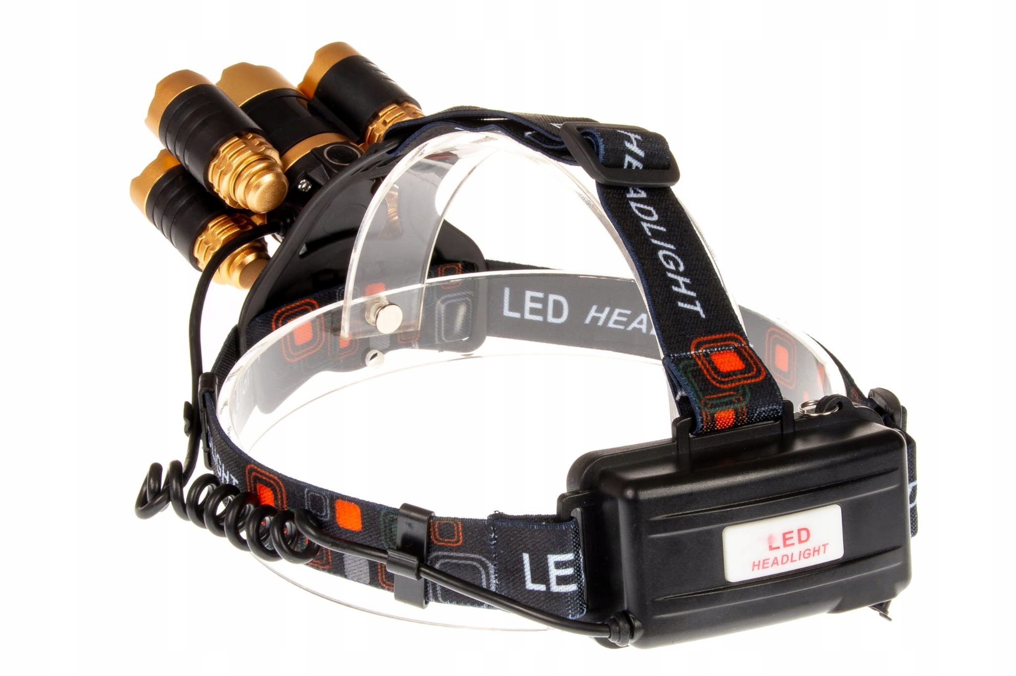 Latarka Czołowa TRLIFE T6 + 4xR2 AUTO - LC026 Materiał aluminium