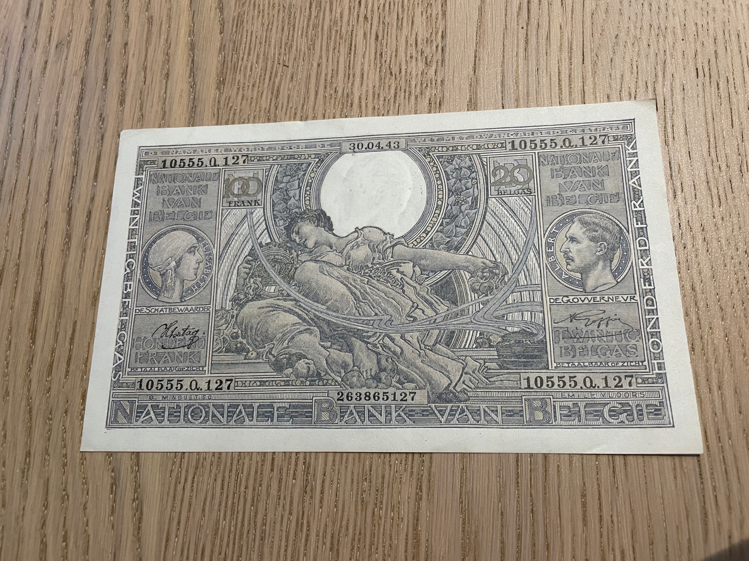 Belgia - 20 franków - 1943