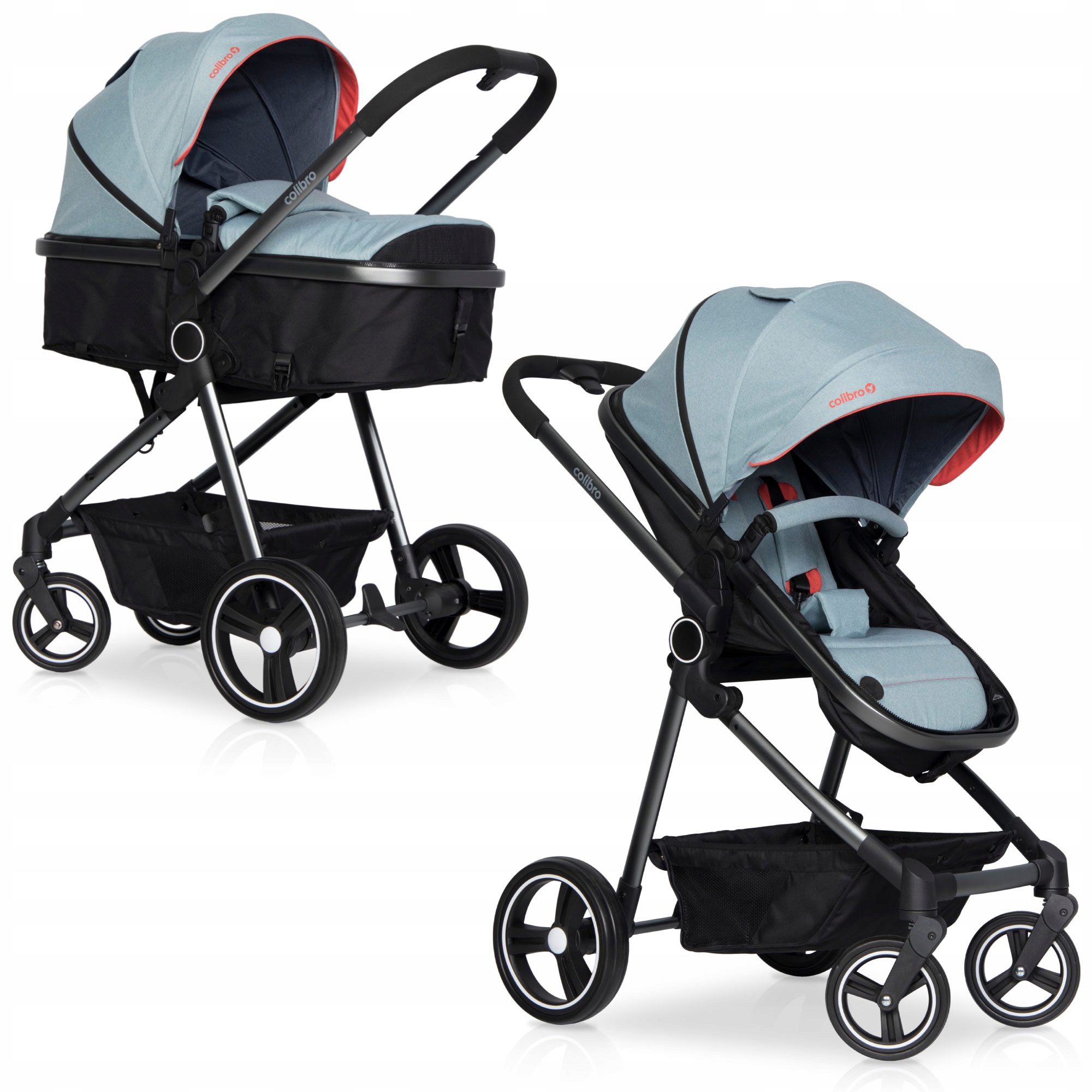 Коляска 2 в 1 детская COLIBRO ONEMAX КОМПЛЕКТ АВТОКРЕСЛО