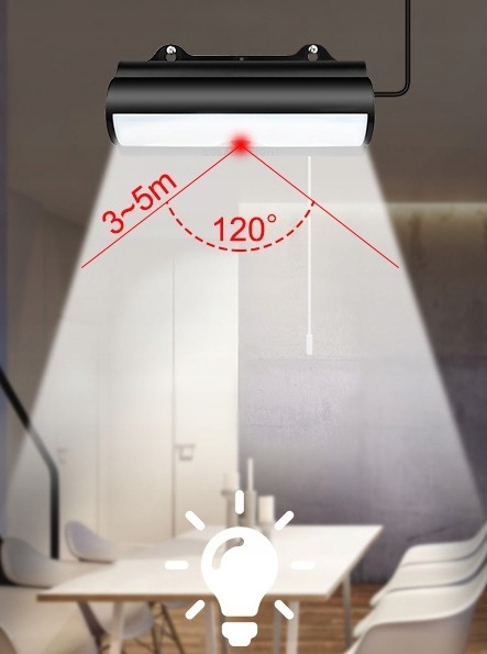 SOLARNA LAMPA CZUJNIK OGRODOWA ZEWNĘTRZNA ŚCIENNA Długość 180 mm