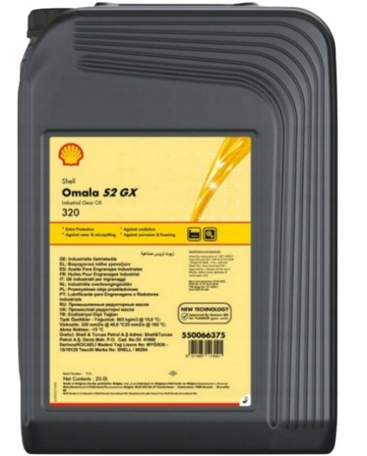 Olej Shell Omala S2 Gx 320 20L