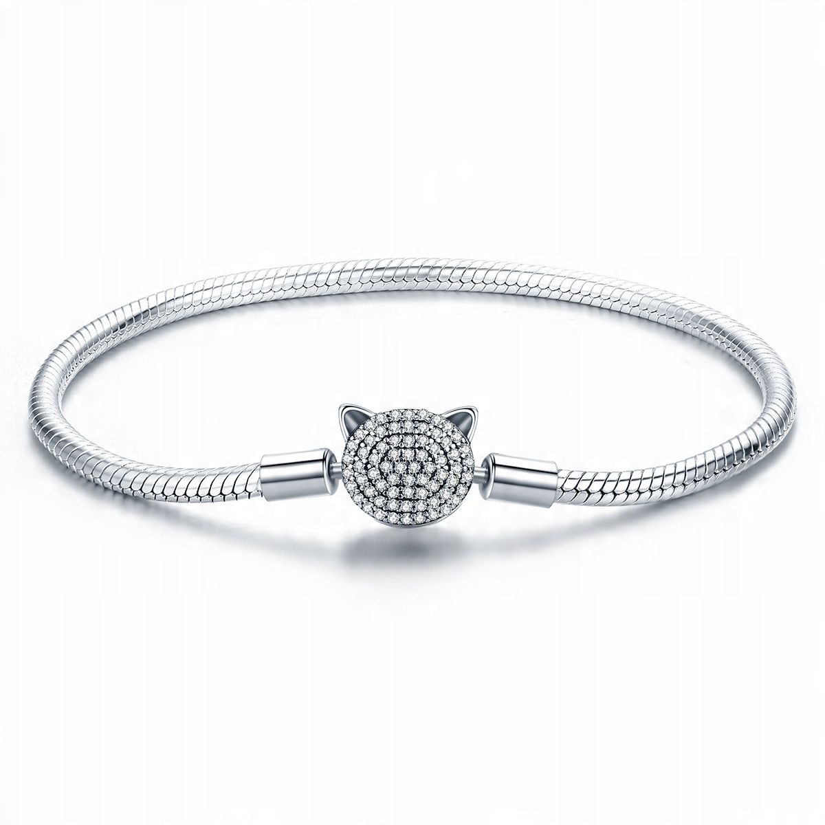 

Bransoletka Modułowa Kotek Pave Charms 21 cm