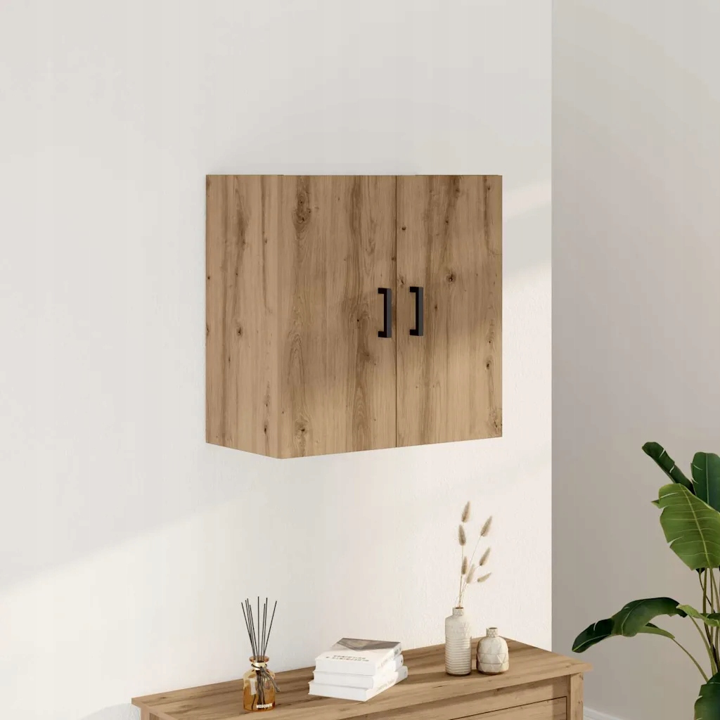 Nástěnná skříňka dub artisan 60 x 31 x 60 cm kompozitní dřevo Hnědá 857303
