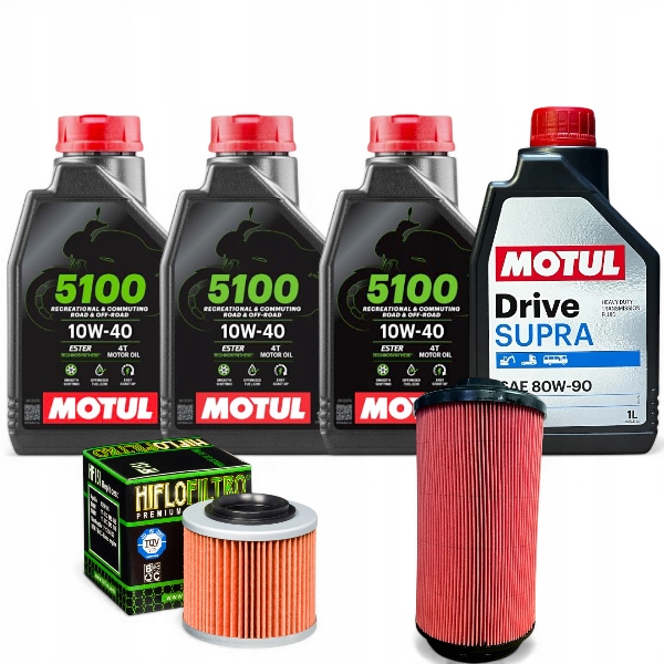 Oleje Filtry Loncin Xwolf 550 Zestaw serwisowy Motul filtr powietrza