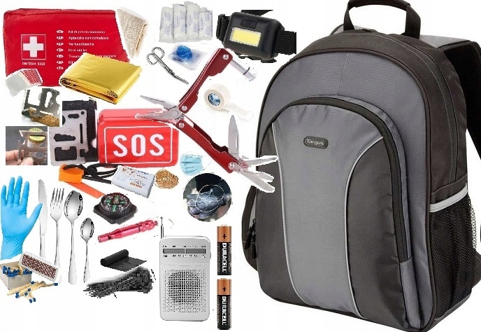 Solidny Plecak ewakuacyjny ucieczkowy Rcb Targus z wyposażeniem XXL 34 w 1