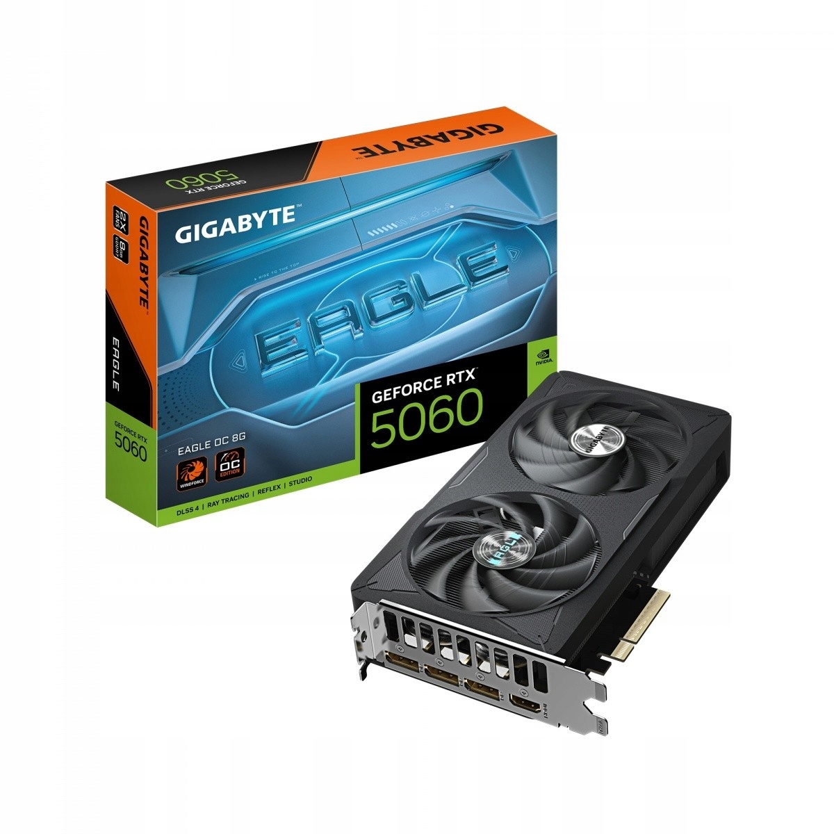 Gigabyte Grafická karta GeForce Rtx 5060 Eagle Oc 8G GDDR7 3DP/HDMI