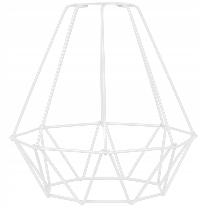 

Klosz druciany Diament Biały do Lamp E27 Loft