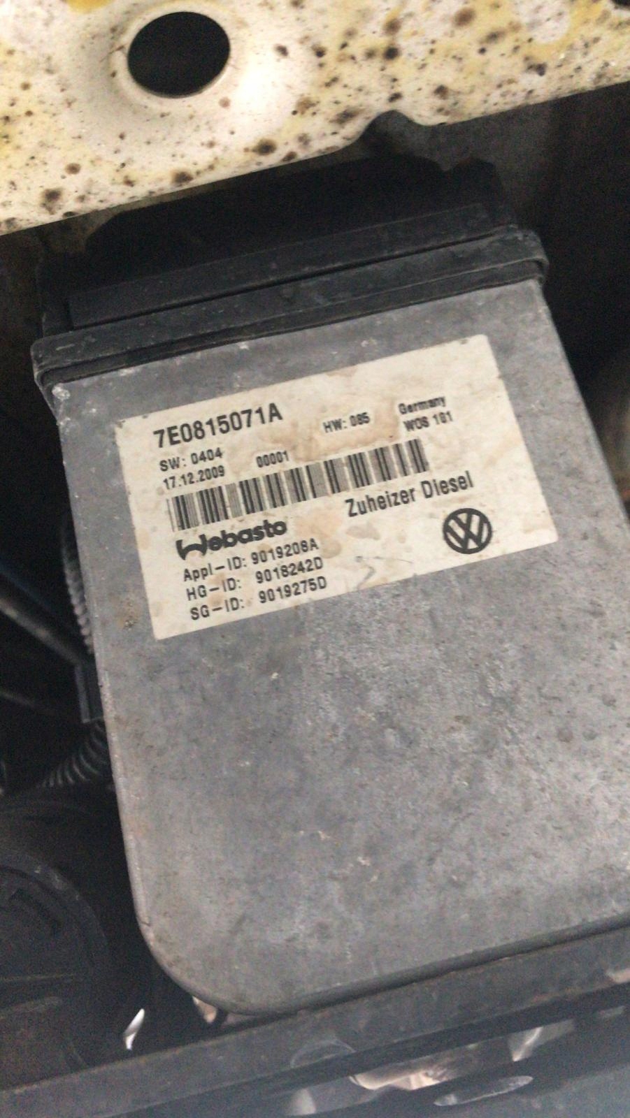 VW T5 LIFT 2 0 TDI WEBASTO OGRZEWANIE 7E0815071A