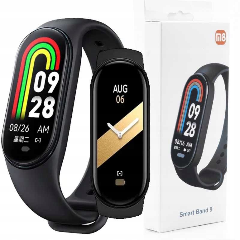 SMARTWATCH SMARTBAND M8 OPASKA PULSOMETR KROKI SMS Stan opakowania oryginalne