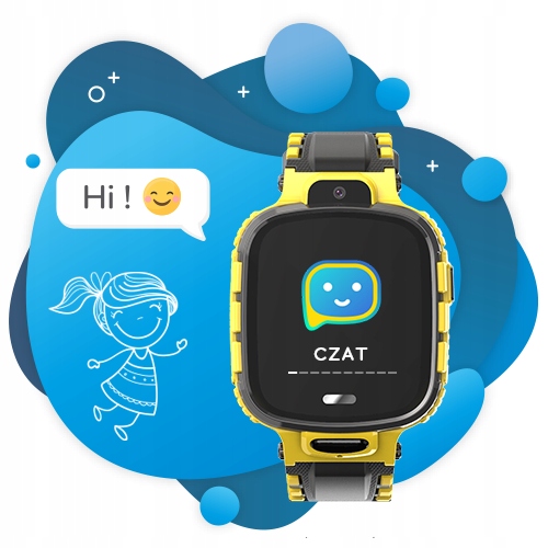 SMARTWATCH DLA DZIECI CALMEAN ACTIVE GPS IP67 SIM Kolor żółty