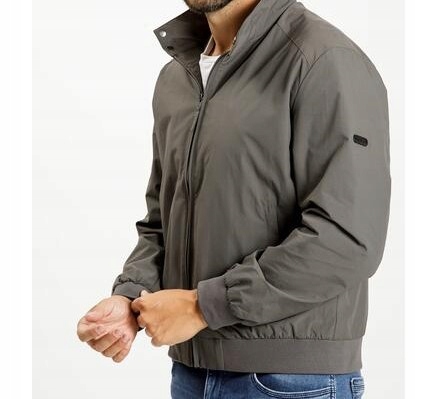 Cross Jeans pánská jarní větrovka se stojáčkem ocelová 40256-263 L