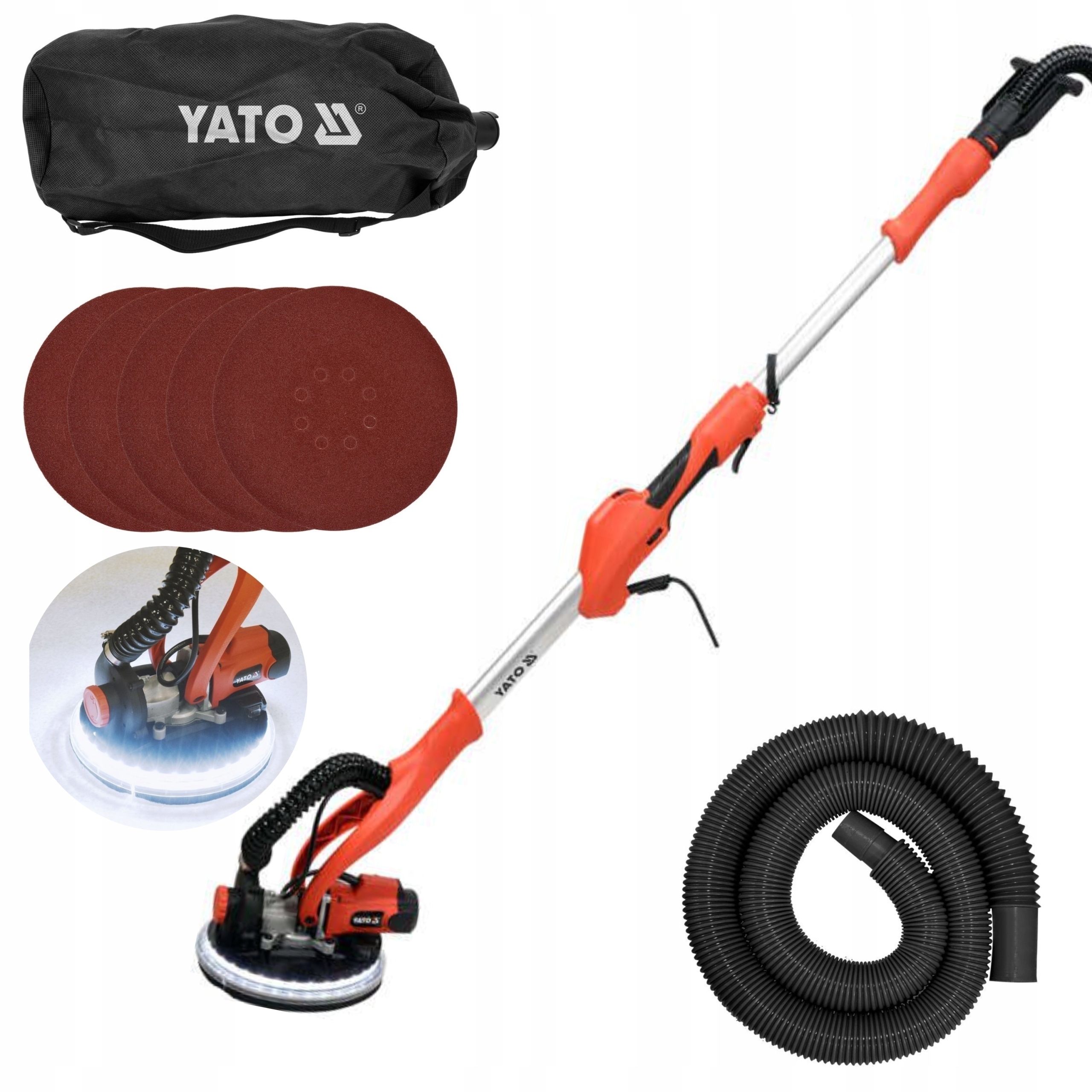 Yato Bruska Na Sádru Hladová Žirafa 810W Led S Vysavačem Výložník