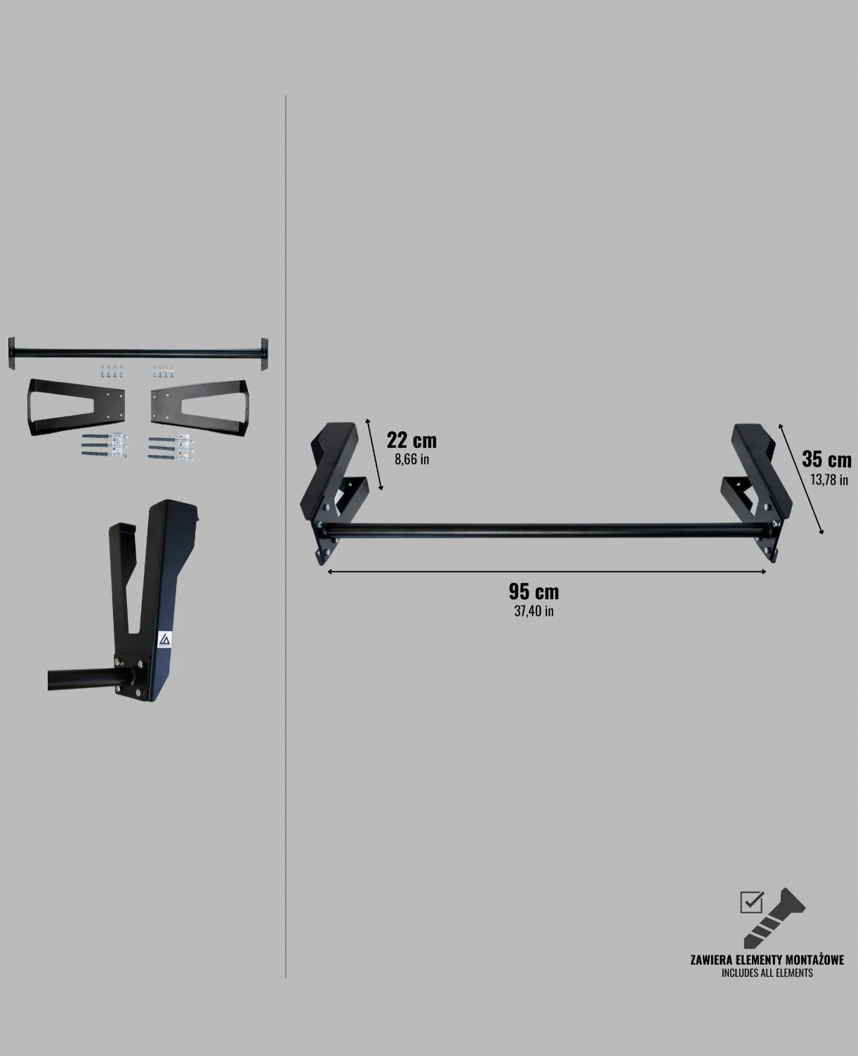 DRĄŻEK SUFITOWY DO PODCIĄGANIA CALIATHLETICS Marka Caliathletics