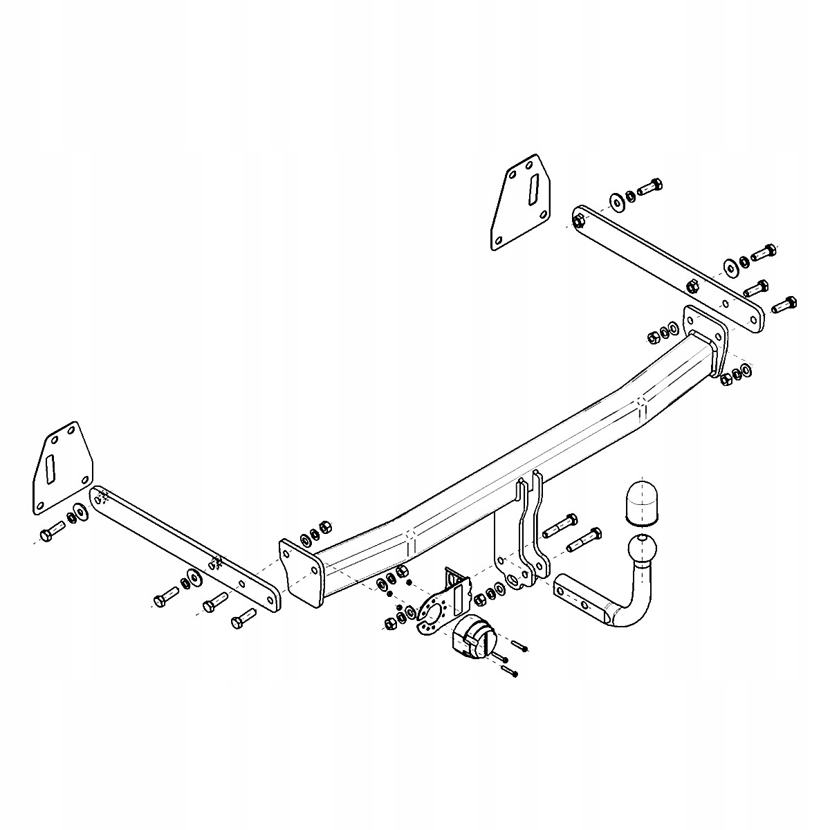 Hak holowniczy nowy do Toyota Corolla E21 Sedan 4D od 19 Producent Steinhof