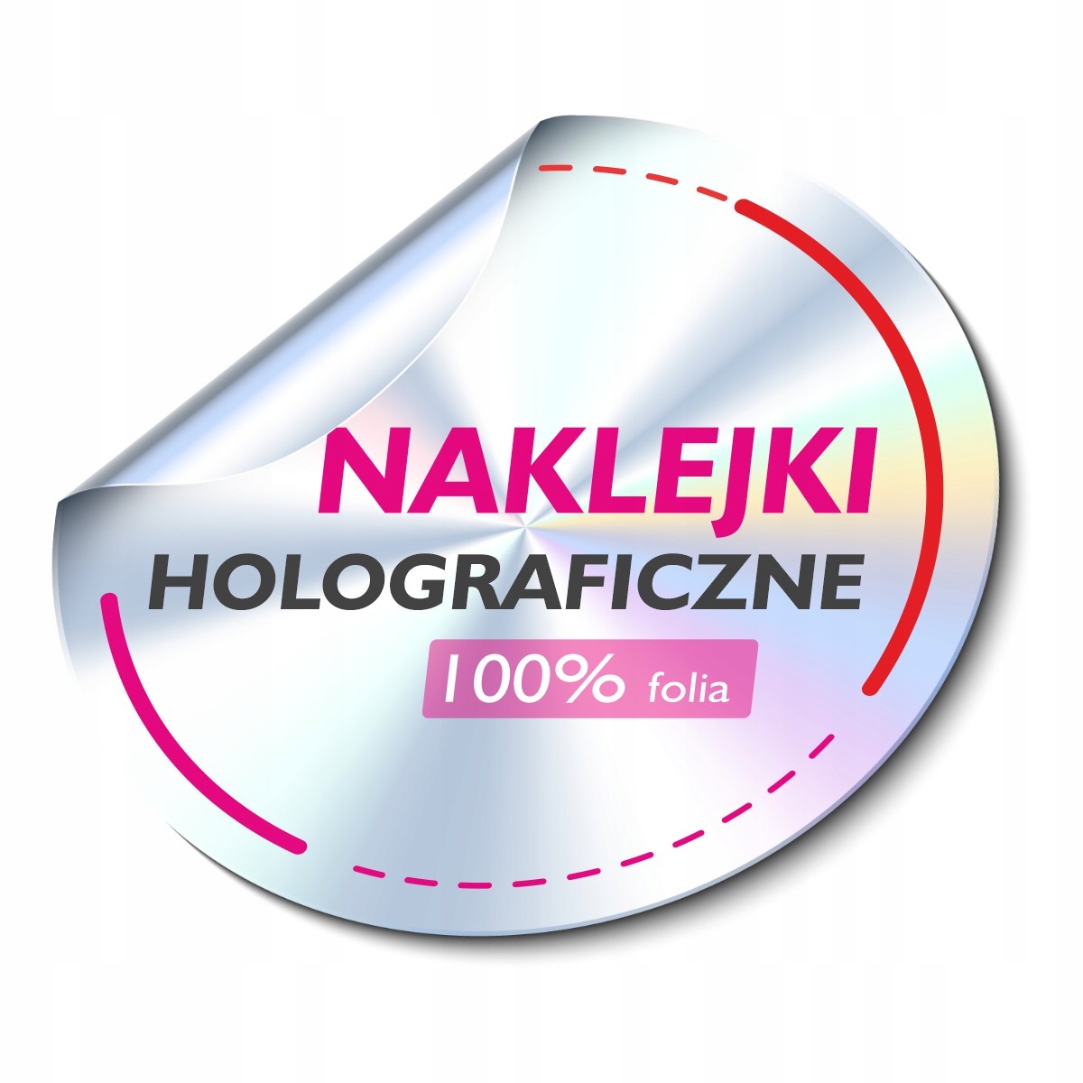 

Naklejki Holograficzne etykiety okrągłe 5cm