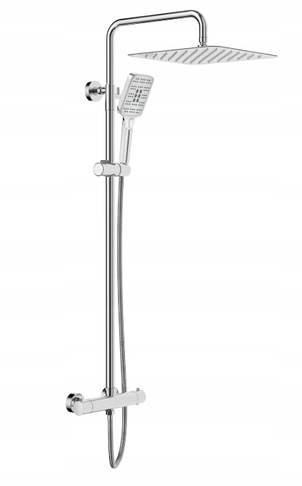 Termostatický sprchový set s dažďovou sprchou 30x30, chróm