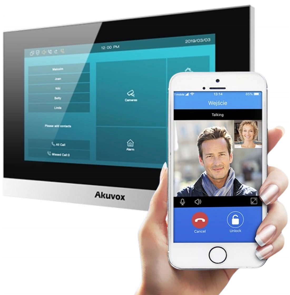 Monitor videodomofónu Akuvox AKV-C313W