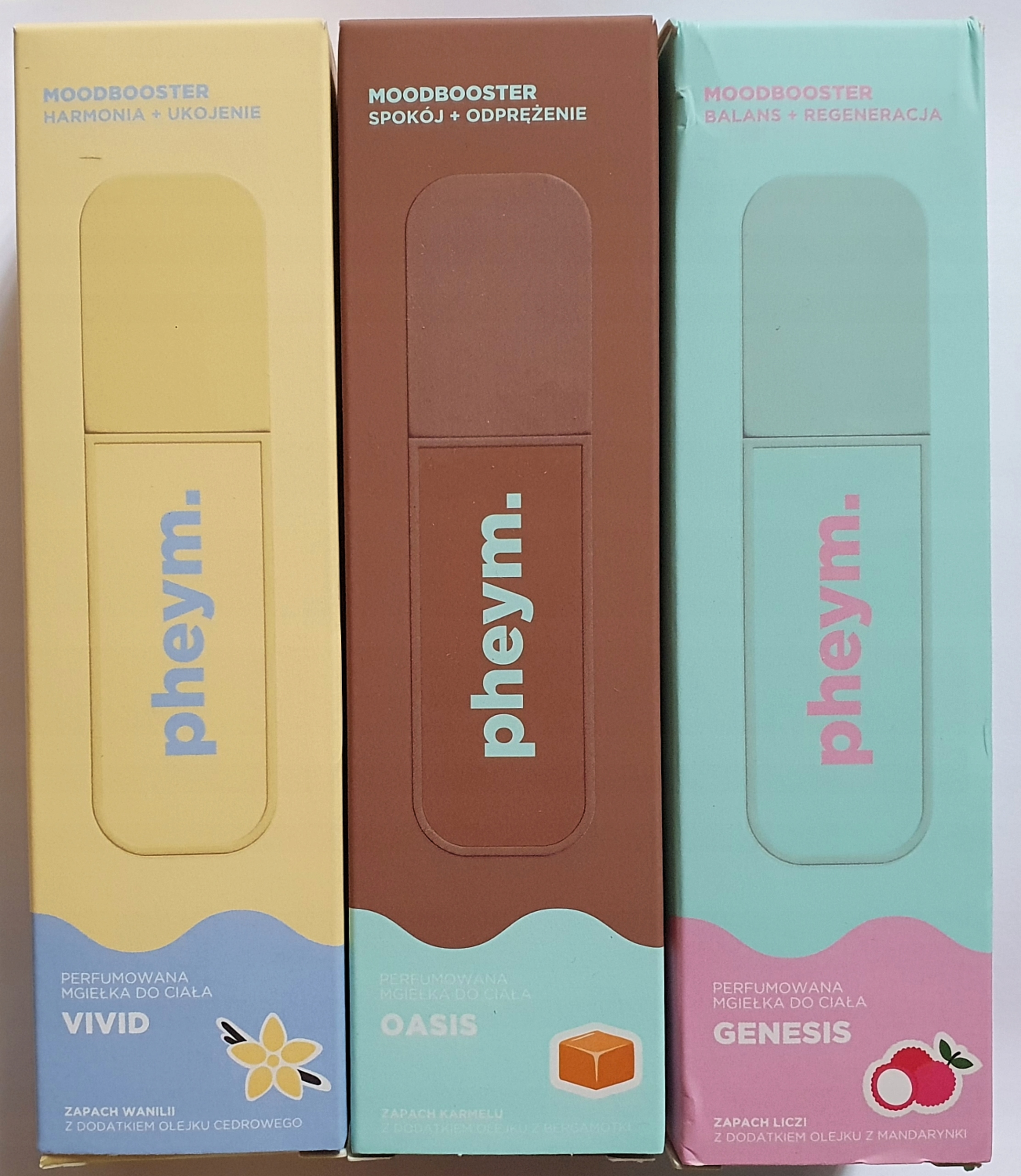 Pheym. zestaw mgiełek zapachowych Oasis Genesis Vivid 3 x mgiełka do ciała