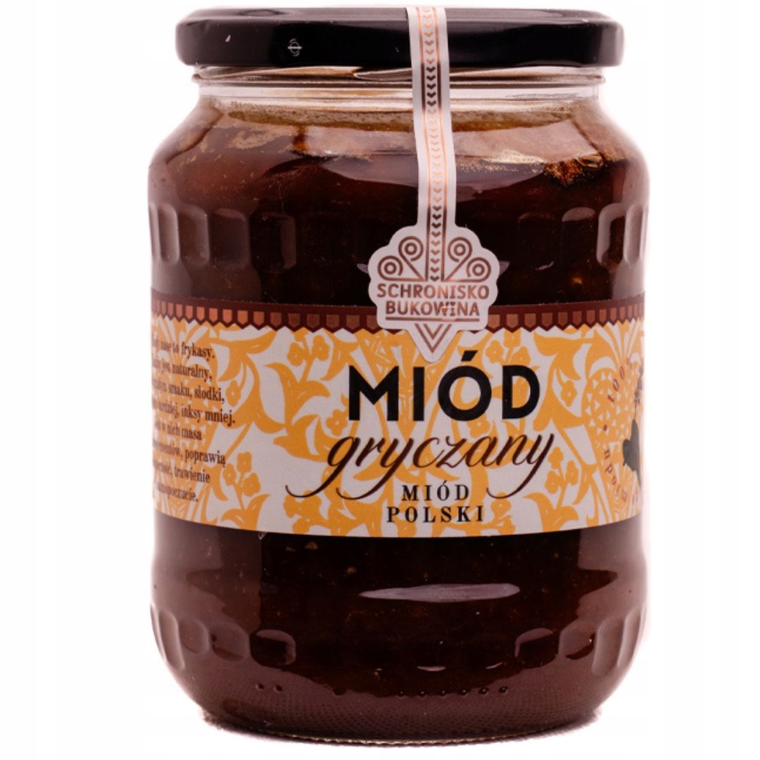Levně Pohankový med 710 ml/1 kg polský Schronisko Bukowina přírodní