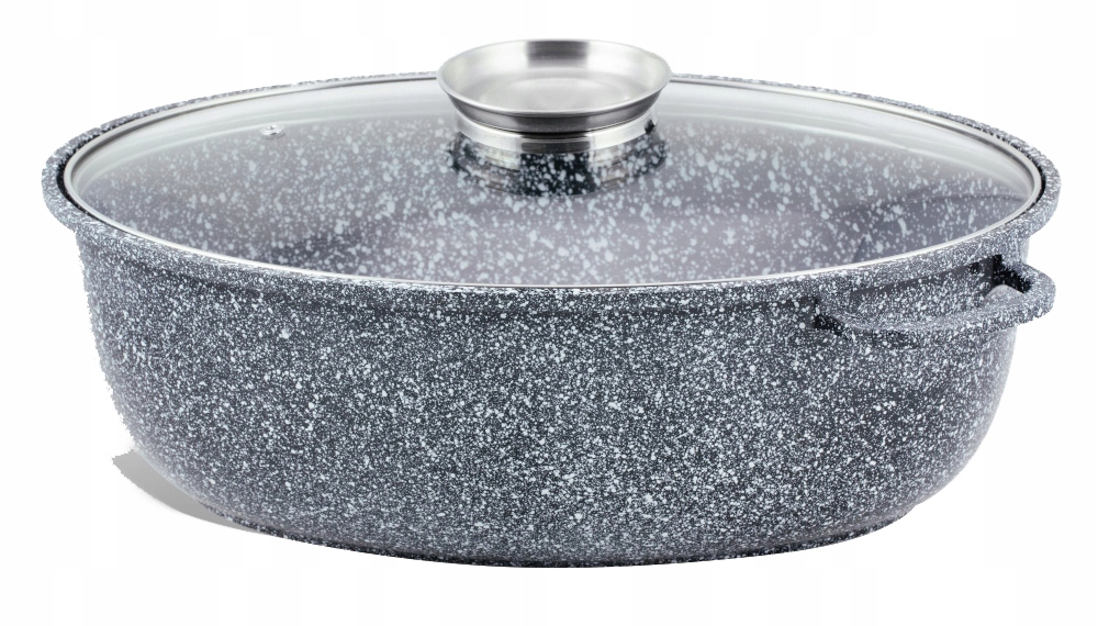 BRYTFANNA GARNEK GĘSIARKA szary marmurek owalny *** 8L