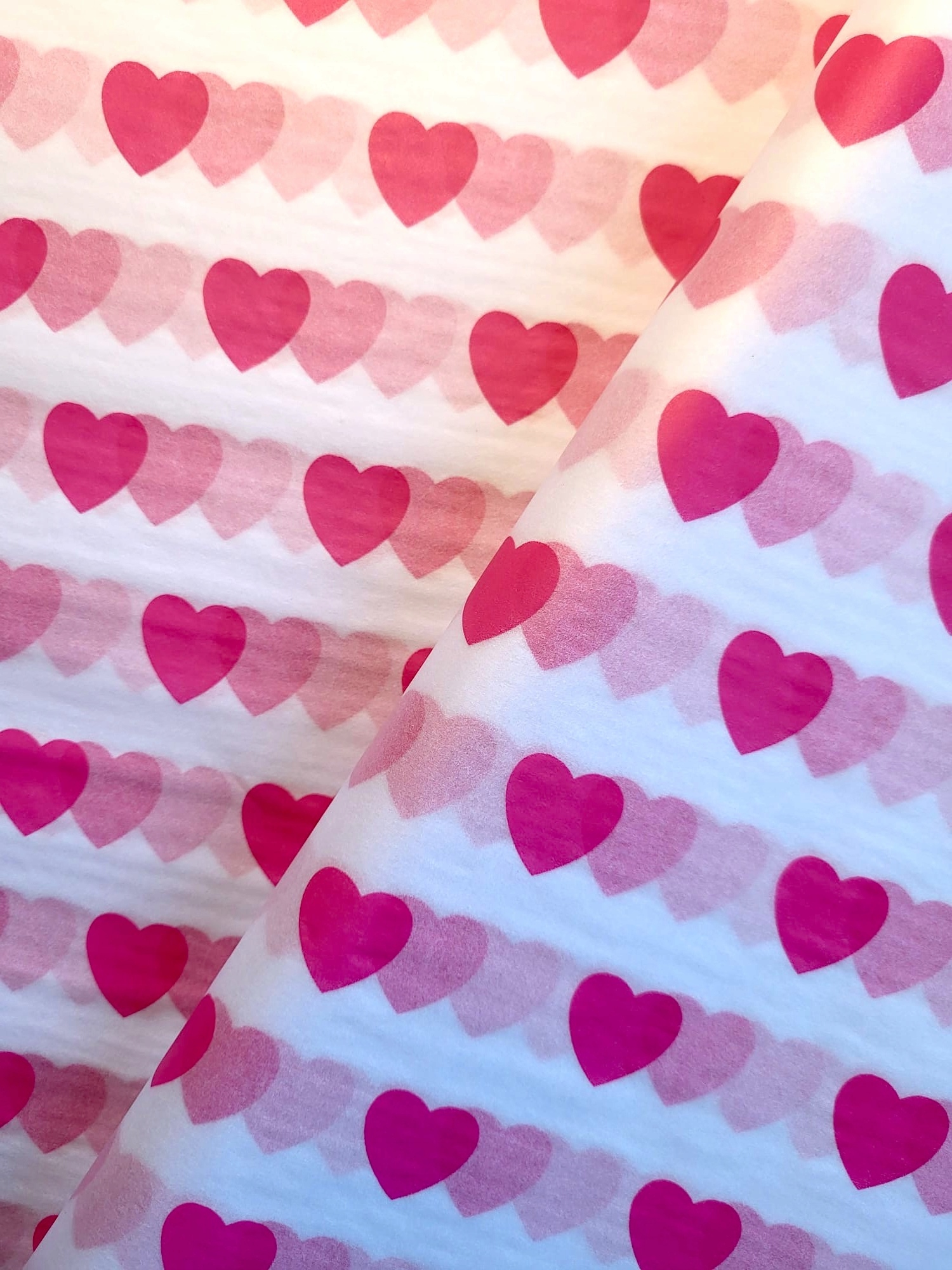 Pink Hearts – polopergamen 240 listů – 50 x 75 cm