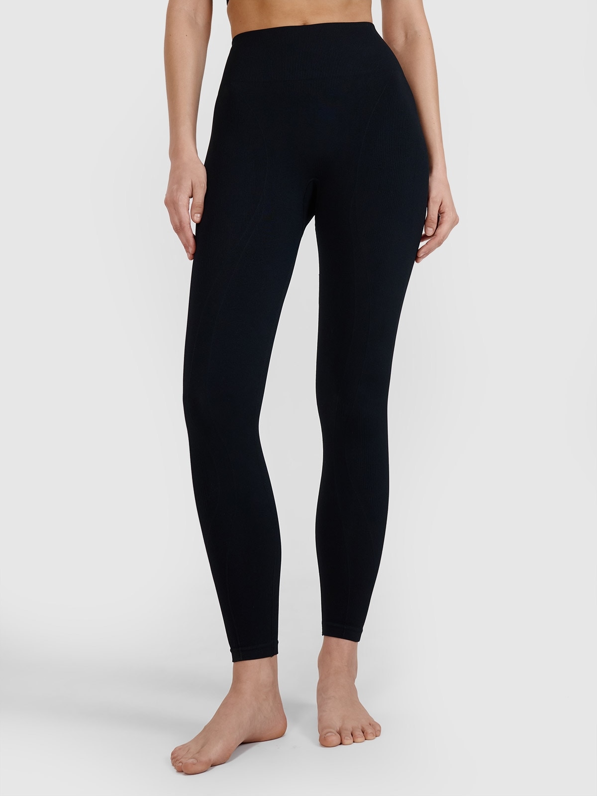 Dámské legíny na jógu 4F dlouhé bezešvé Xs/s F347 SS25