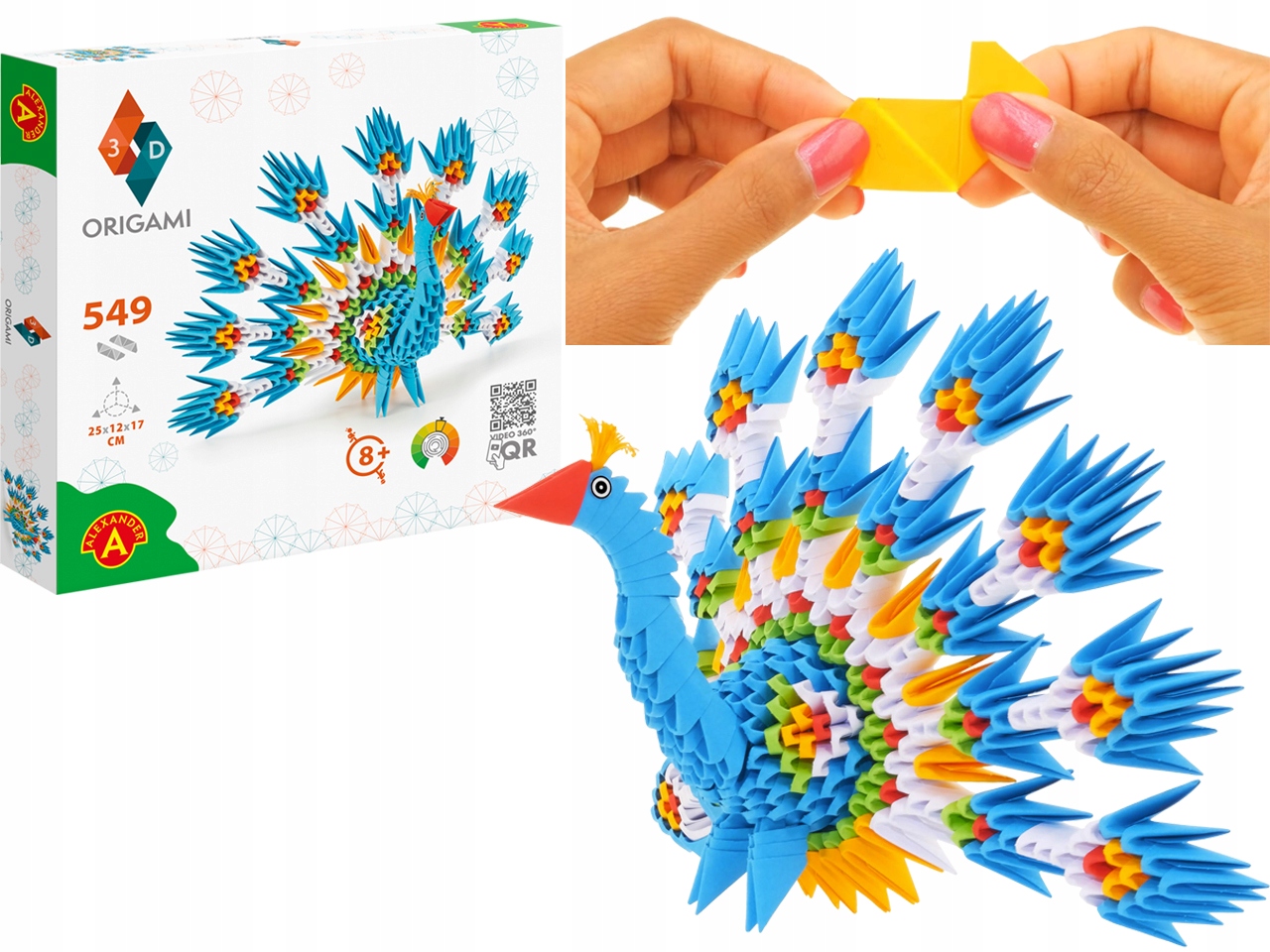 

Alexander Origami 3D Zestaw Kreatywny Paw 549 ele.