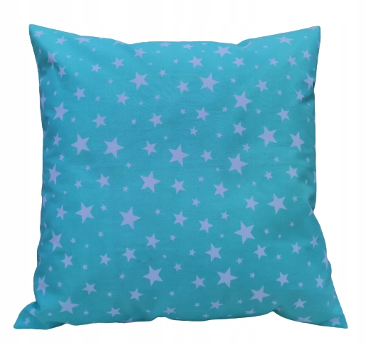 Poszewka 40x40 Bawełna D111 mięta Gwiazdy Gwiazdki