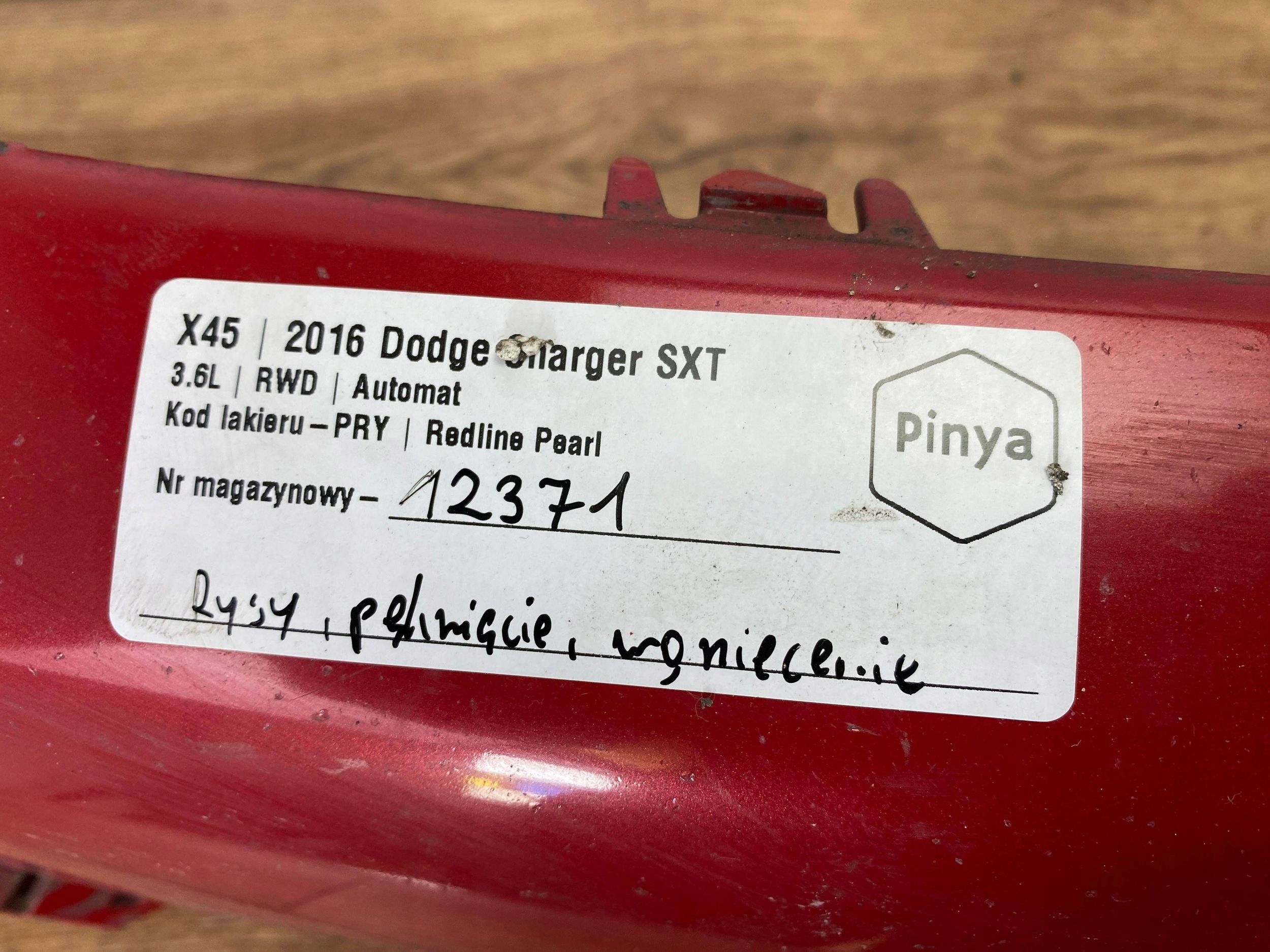 front bumper Dodge Charger 2015+