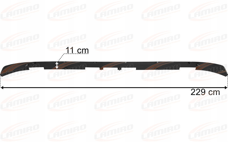 SCANIA S R SPOILER PANEL OWIEWKA OSŁONA PRZECIWSŁONECZNA GORNA BLENDA Numer katalogowy części 890-33EX