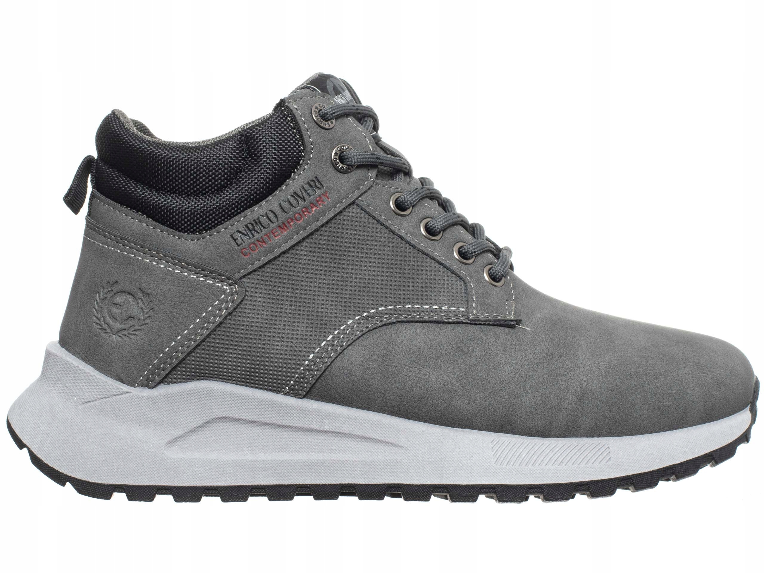 Enrico Coveri Pánské Boty Claus EJM526D05/02 šedé kotníkové boty