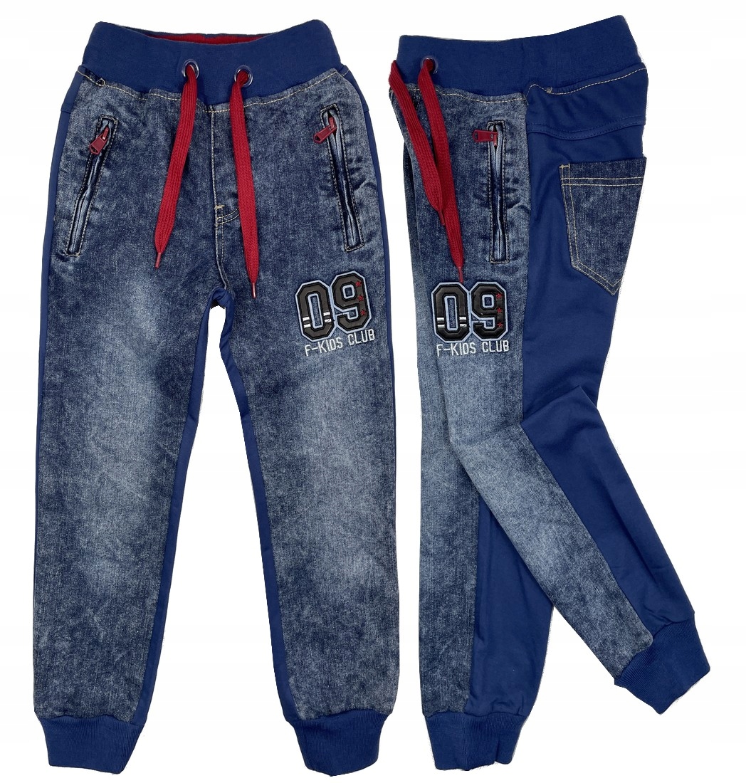 

Spodnie Joggery Kids Club r 4 - 98/104 cm Denim