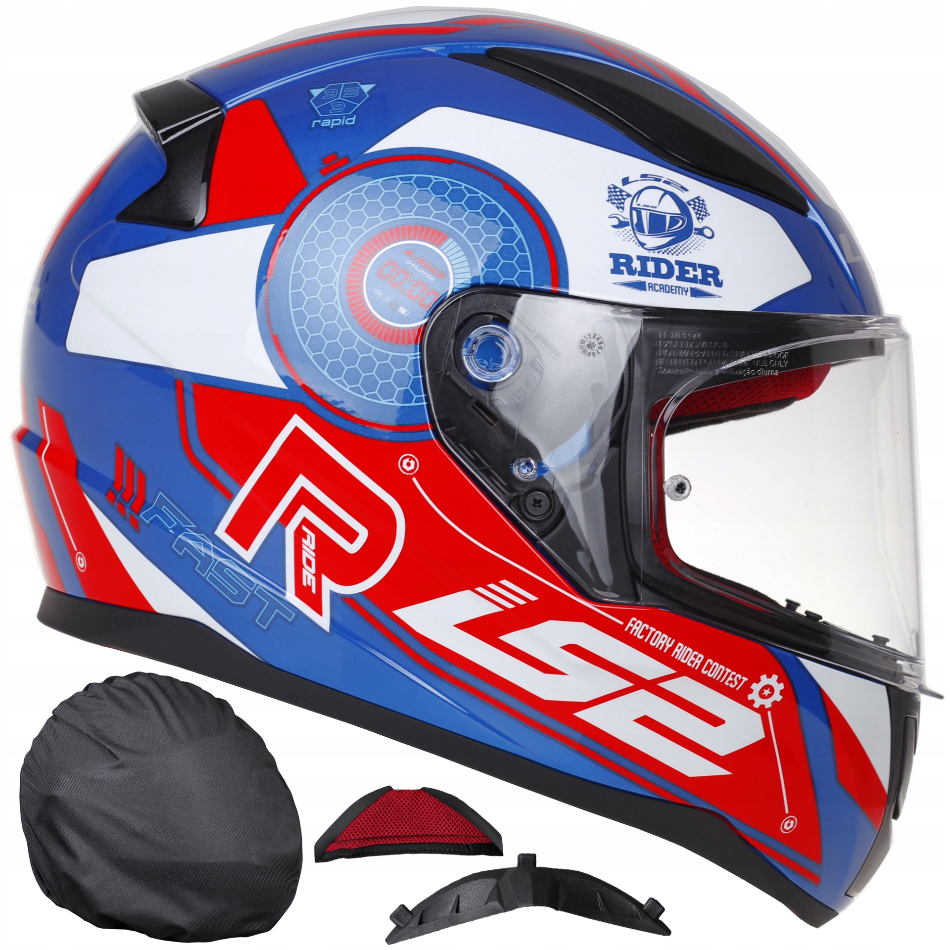 LS2 FF353 RAPID KASK MOTOCYKLOWY STRATUS BLUE