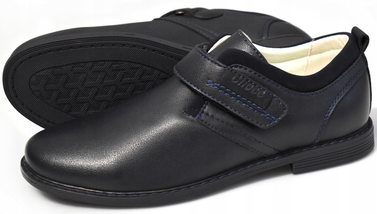 Clibee Komunijne Granatowe PÓŁBUTY Wizytowe Lekkie na Rzepy 23,5 cm - 36 Marka Inna marka