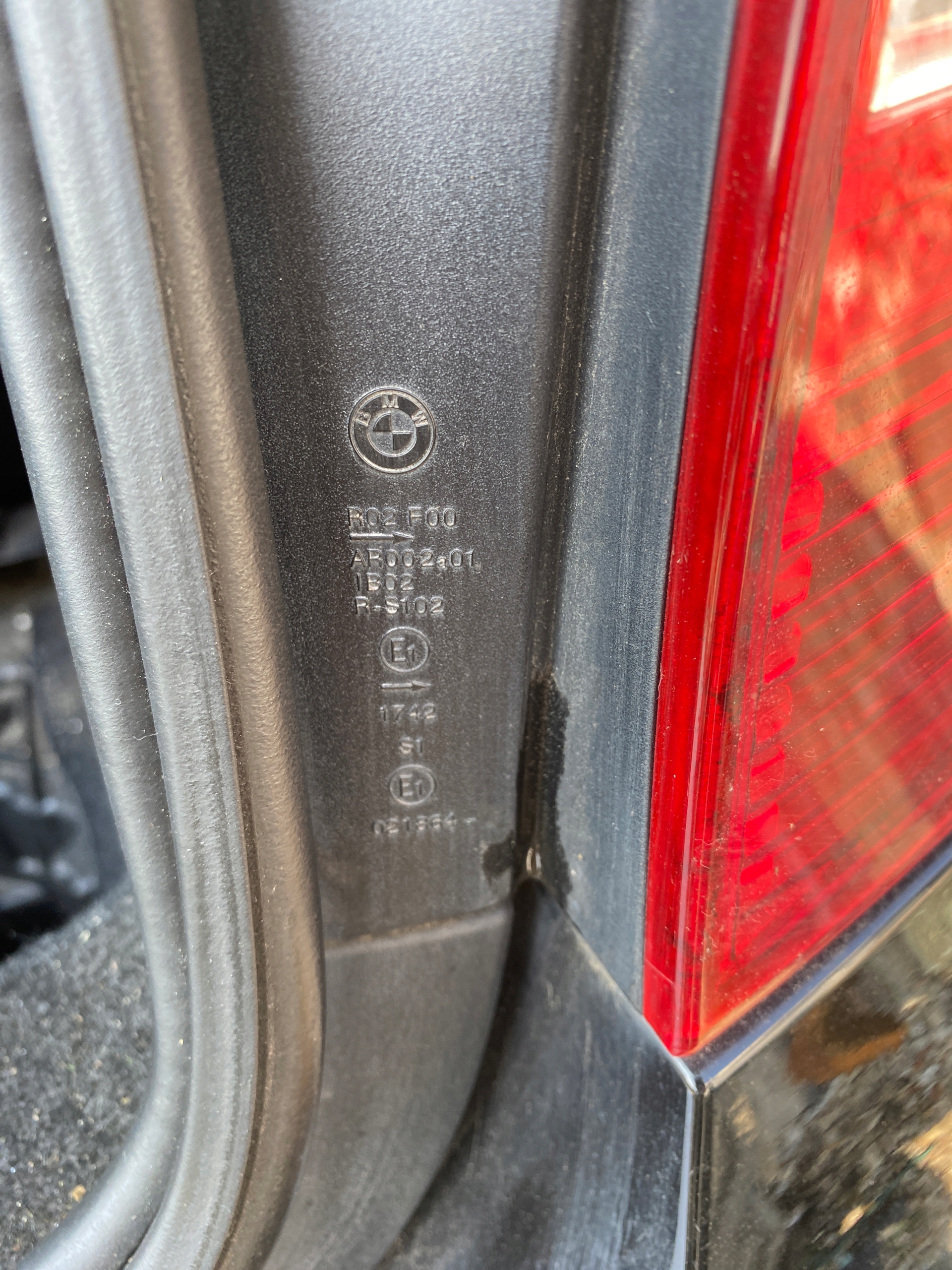 BMW 1 and E87 04-11 light right rear rear part