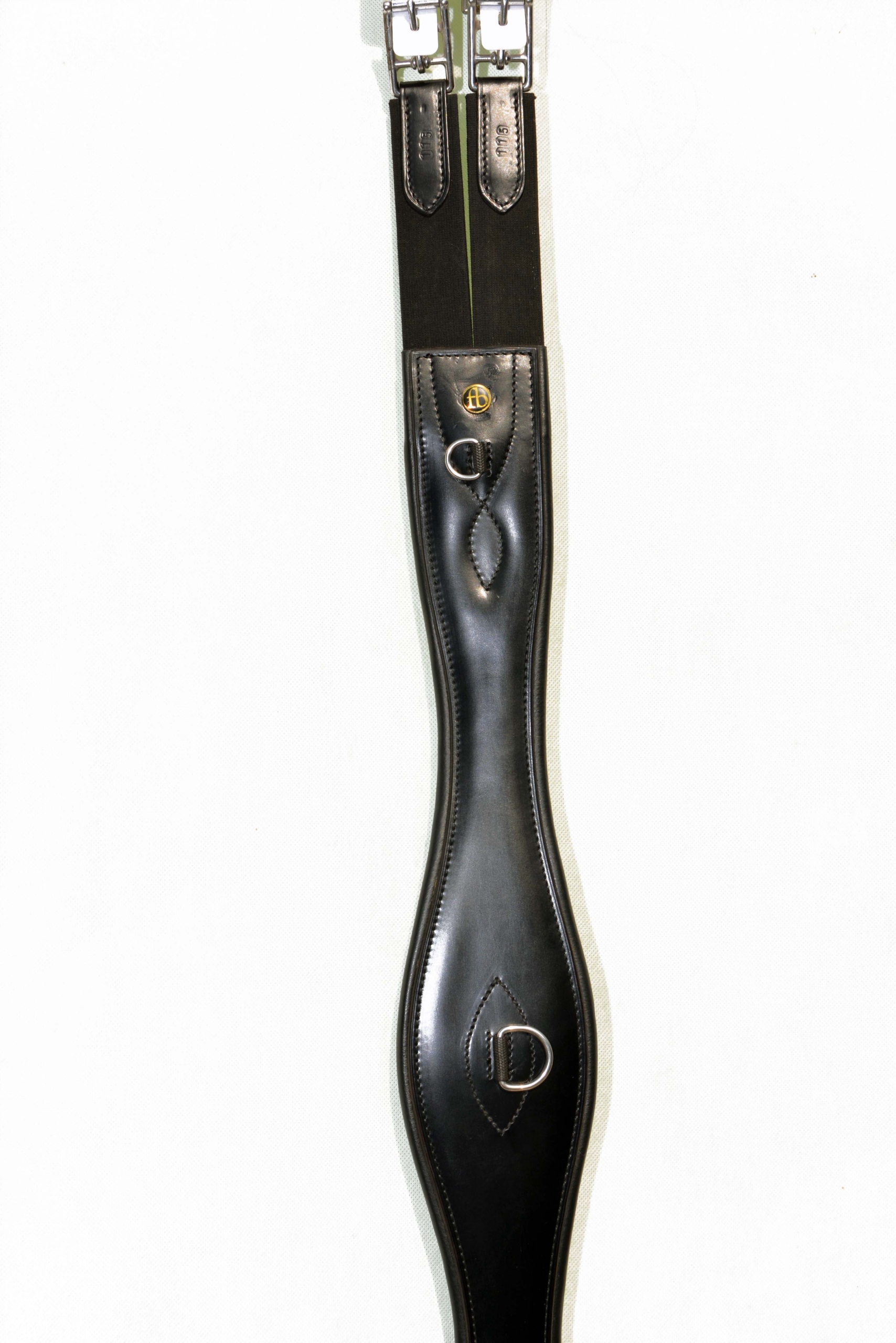 Popręg Skórzany Z Gumami 115CM