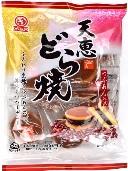 

Japońskie mini ciastka Dorayaki pasta anko, 160g