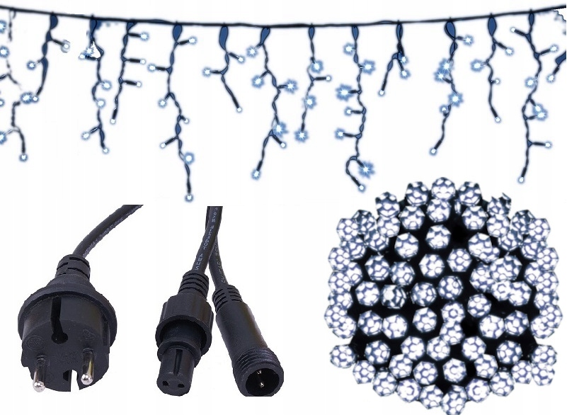 

Girlanda 120LED Zewnętrzna Zielony Gruby Kabel 7M