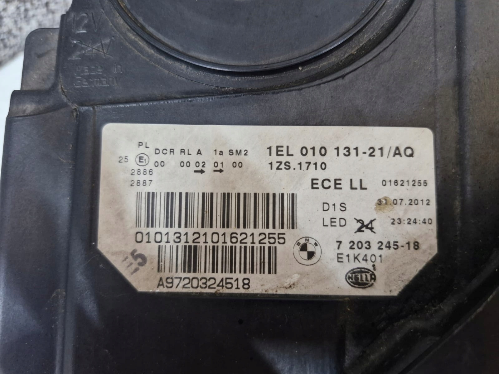 light left BMW 5 F10 F11 Bi-Xenon non-setting