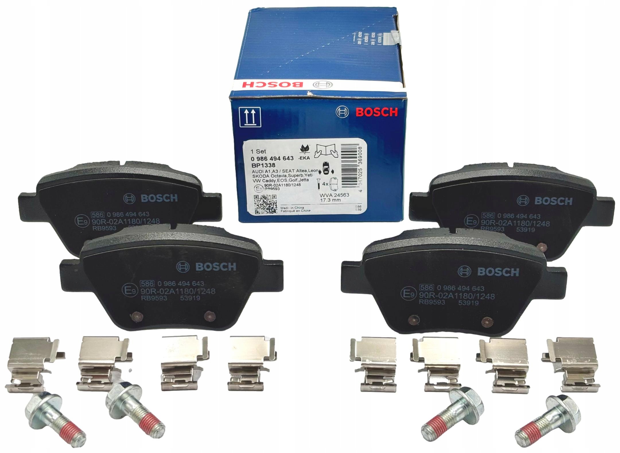 Bosch Brzdové Destičky Zadní Audi Seat Skoda Vw 0 986 494 643 0986494643